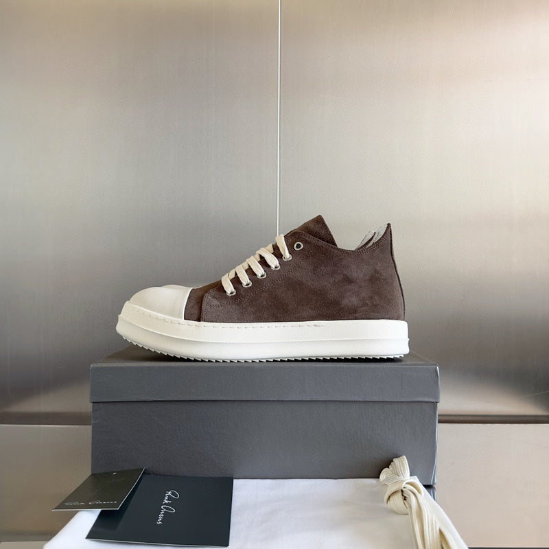 Baskets basses taupe Rick Owens