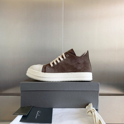 Baskets basses taupe Rick Owens