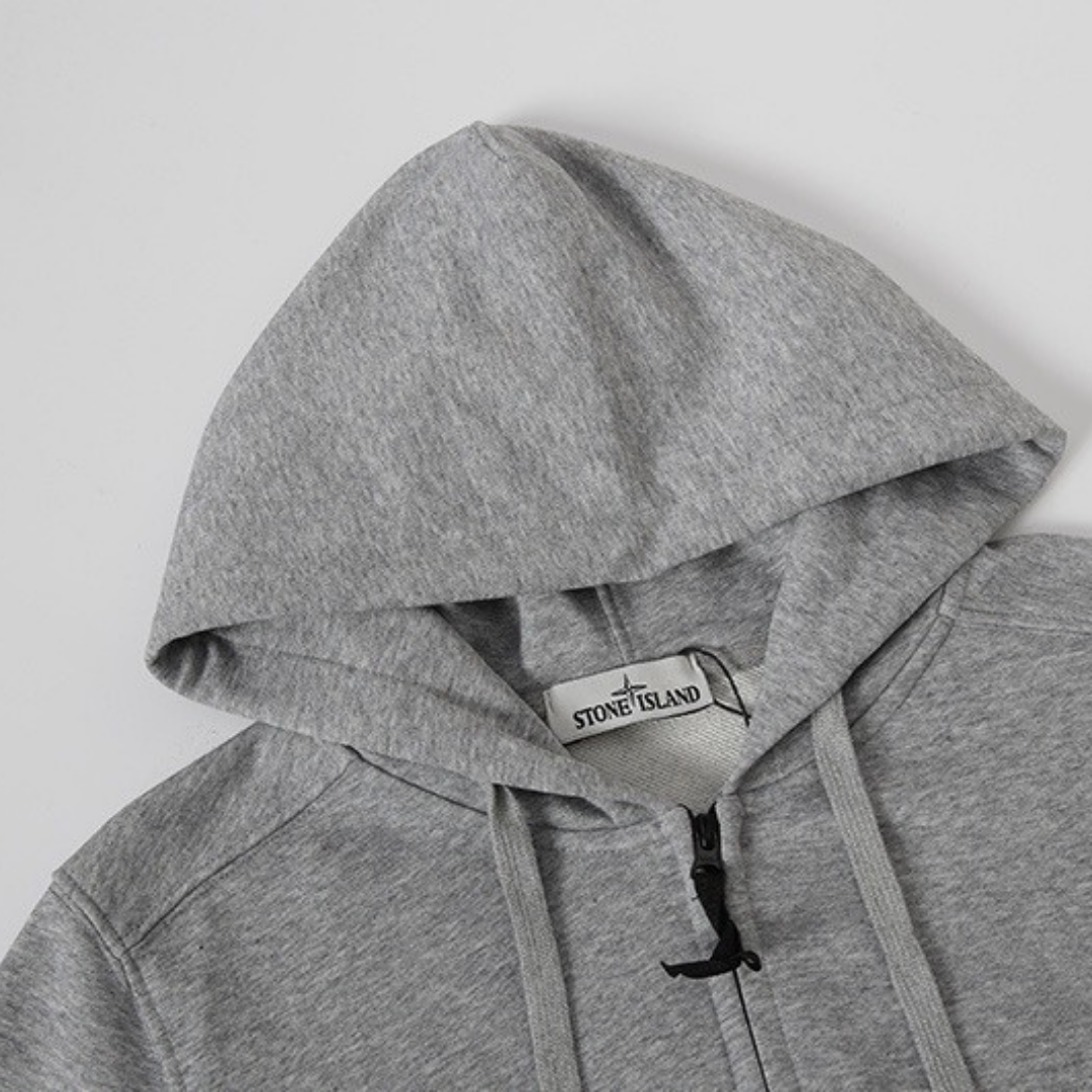 Stone Monogram 3.0 Zip Hoodie