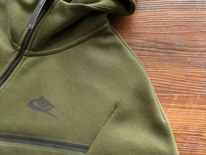 Sweat à capuche Nike Tech Fleece vert olive