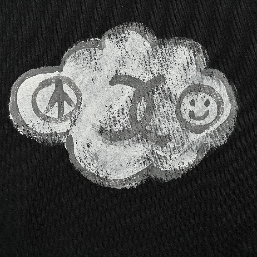 T-shirt Chanel Cloud Logo noir