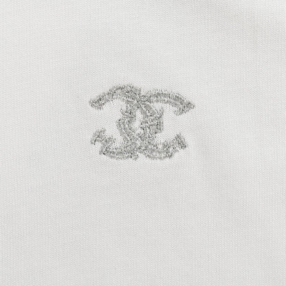 T-shirt Chanel Classic Logo blanc