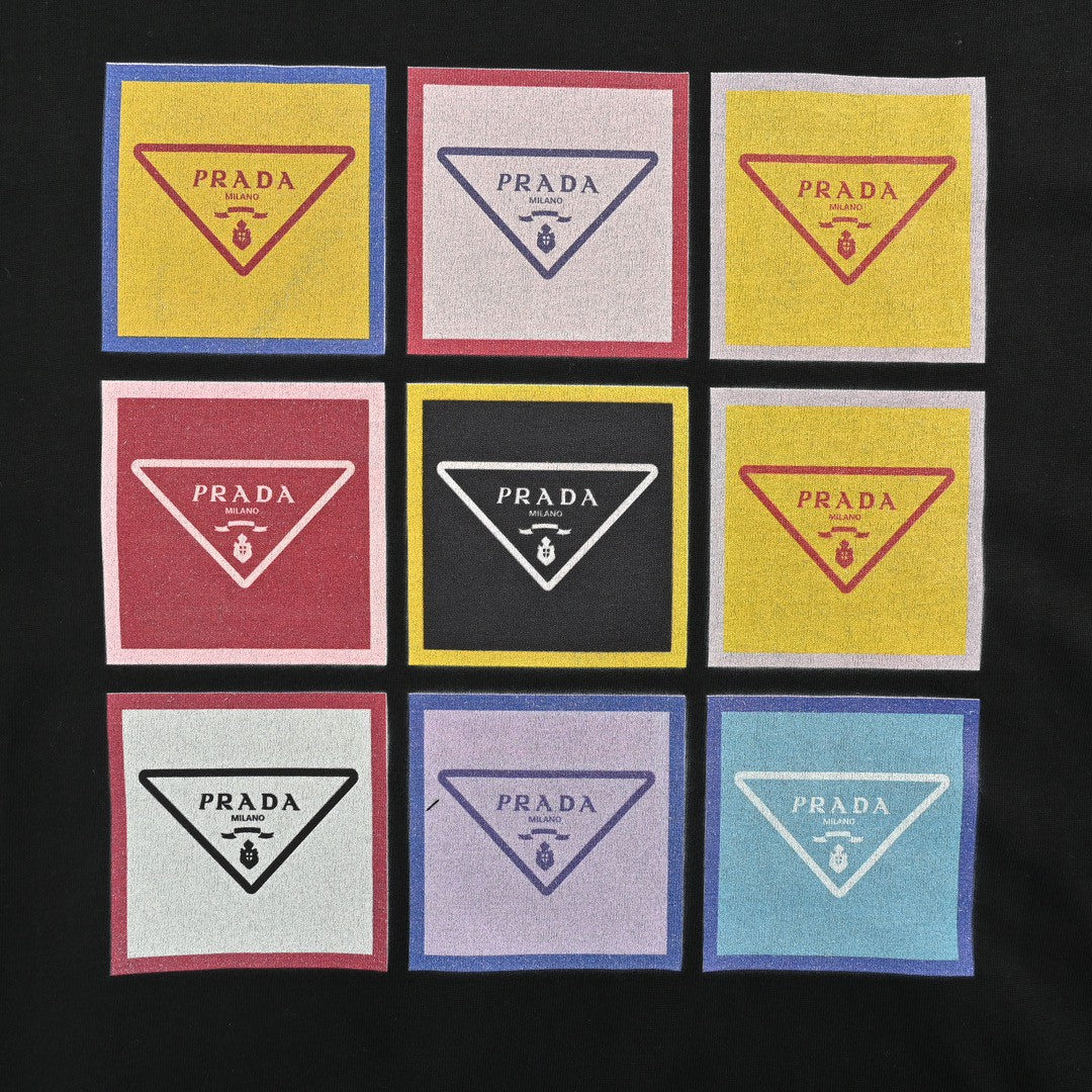 T-shirt Prada à logo Pop Art (noir)