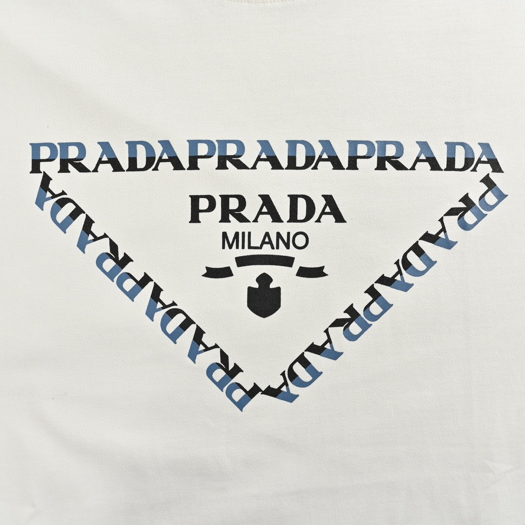 T-shirt blanc Prada avec logo