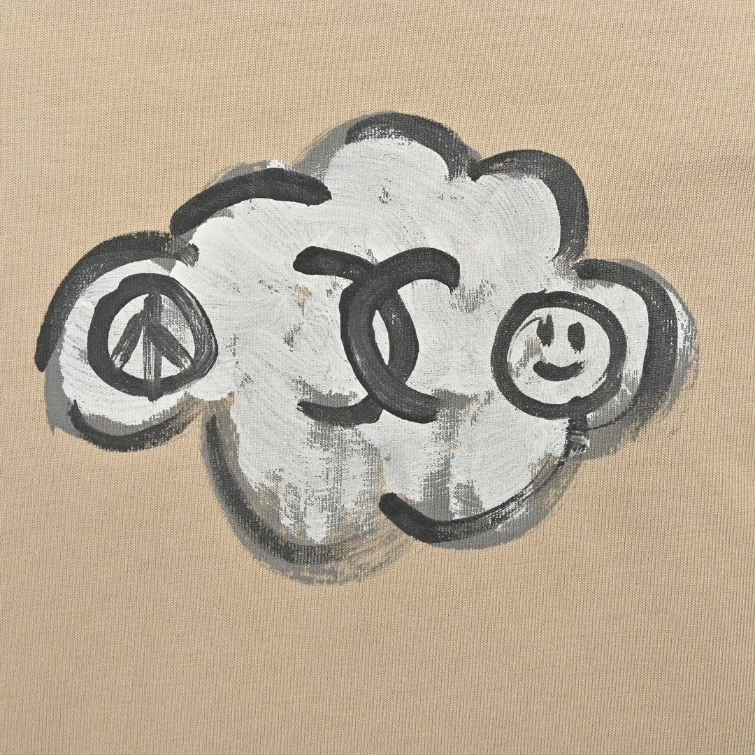 T-shirt Chanel Cloud Logo beige