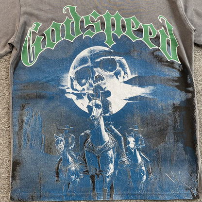 GODSPEED AMIGOS T-SHIRT WASHED GREY