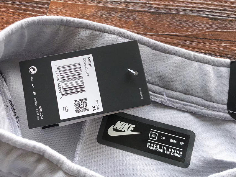 NIKE TECH FLEECE PANTS x WOLF GREY/AQUAMARINE/ORANGE