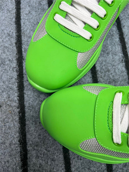 PRADA AMERICA'S CUP CAOUTCHOUC SOUPLE VERT POMME ARGENT