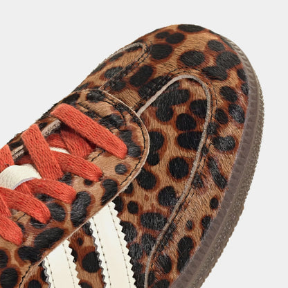 Samba OG Cheetah Pack Preloved Red Womens Lifestyle Shoes (Core Black/Preloved Red/Cream White)