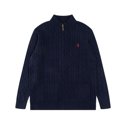Polo Full Zip Sweater