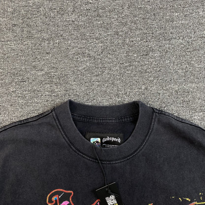 GODSPEED ROCK DREAMS T-SHIRT WASHED BLACK