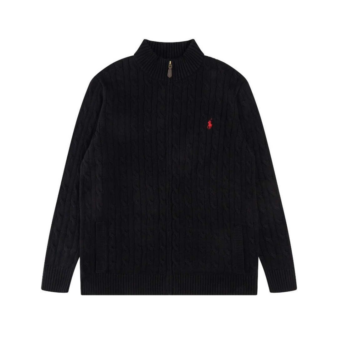 Polo Full Zip Sweater