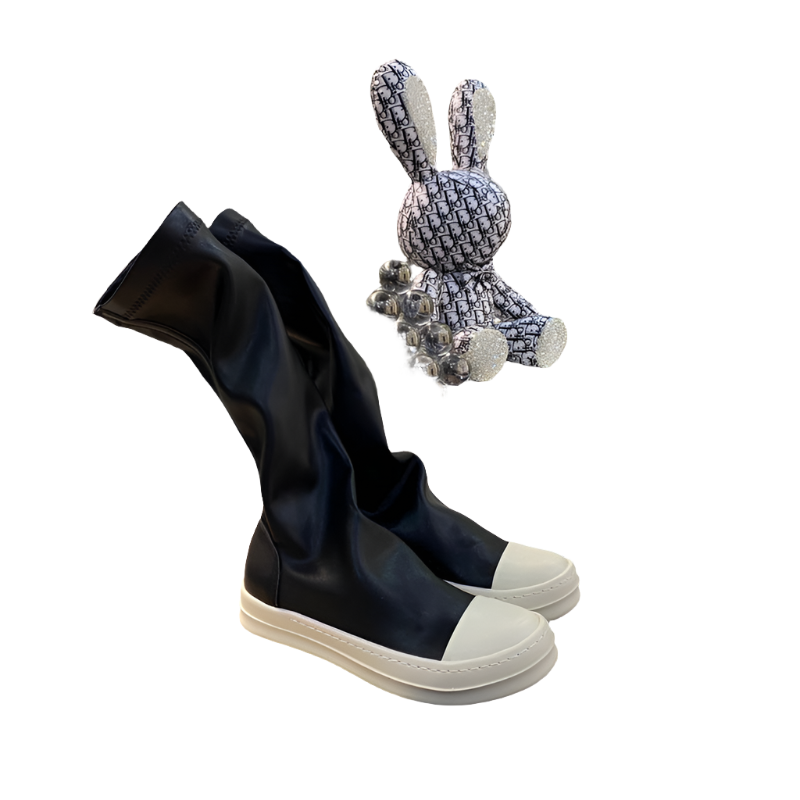 Baskets montantes chaussettes