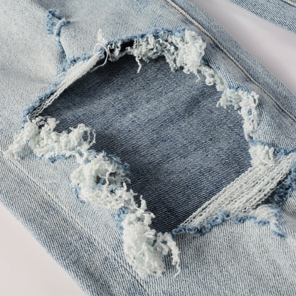 Purple Triple Ripped Jeans