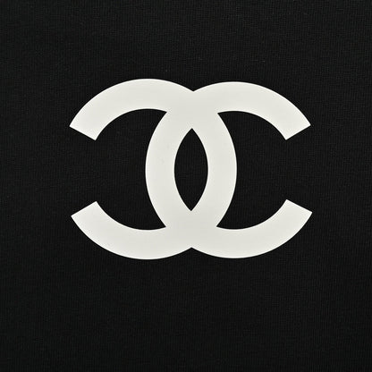 T-shirt Chanel à double logo C (noir)