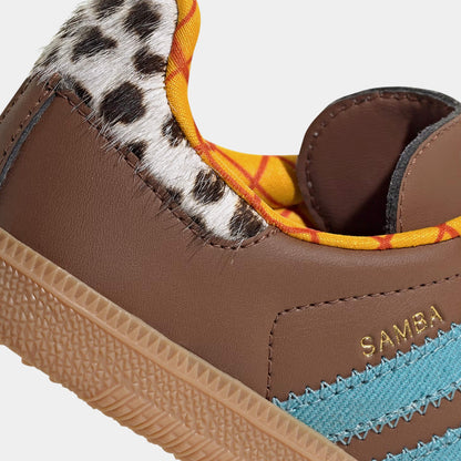Toy Story x Samba OG Grade School Lifestyle Shoes (Preloved Brown/Preloved Blue/Aluminum)