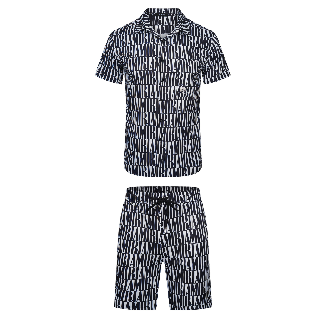 Amr Jacquard Short Set