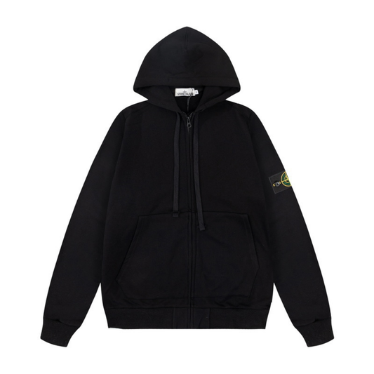 Sweat à capuche zippé Stone Monogram