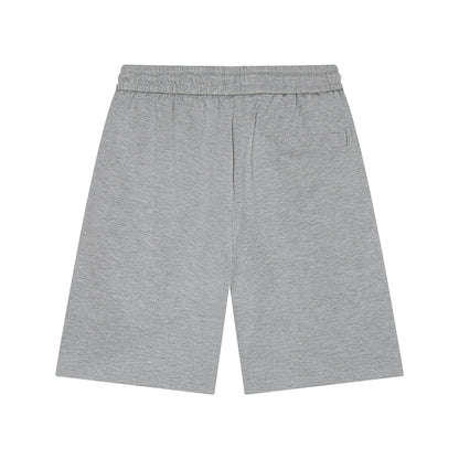 Short gris avec logo de fer à cheval et cœurs chromés 