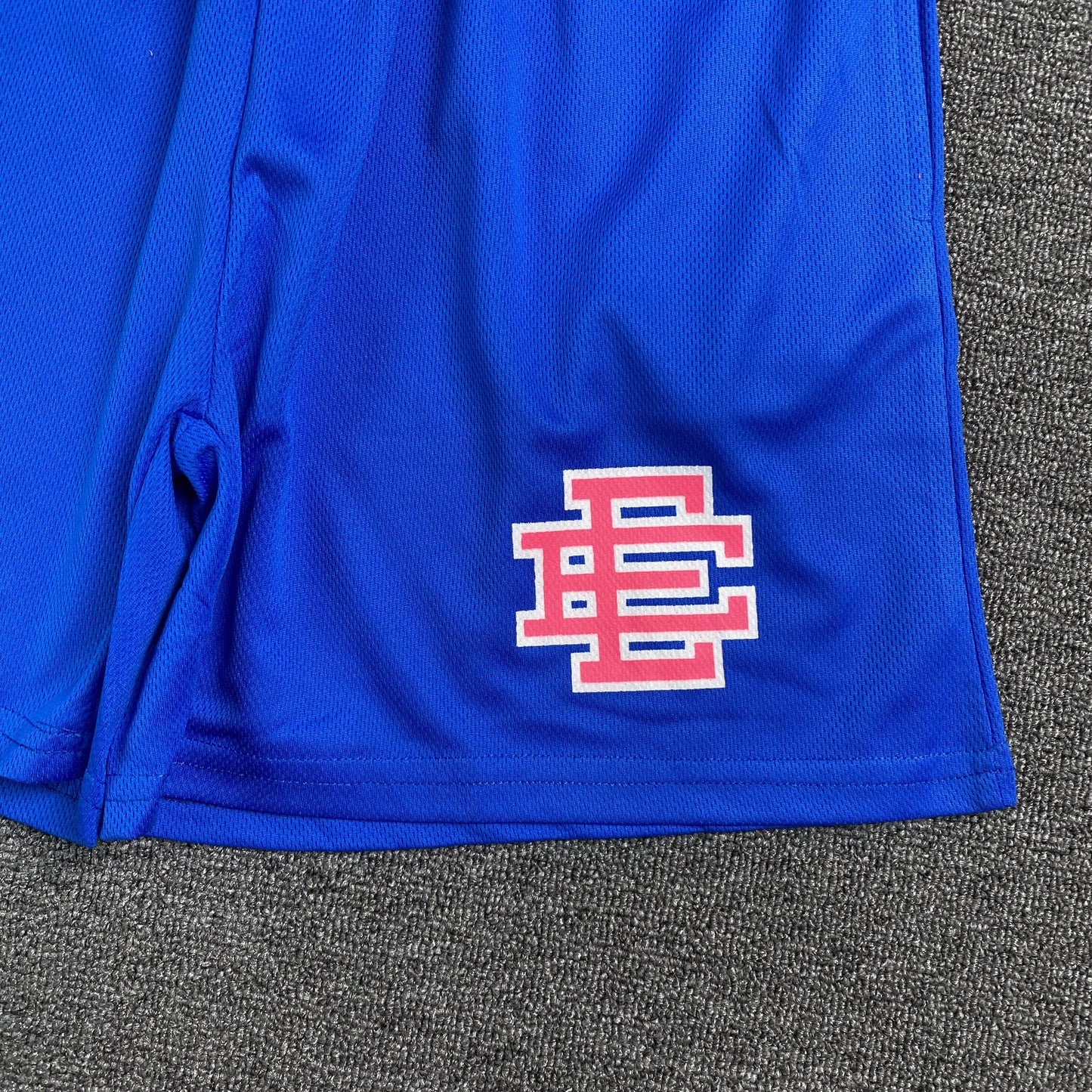 ERIC EMANUEL EE BASIC SHORTS BLEU ÉLECTRIQUE/ORANGE