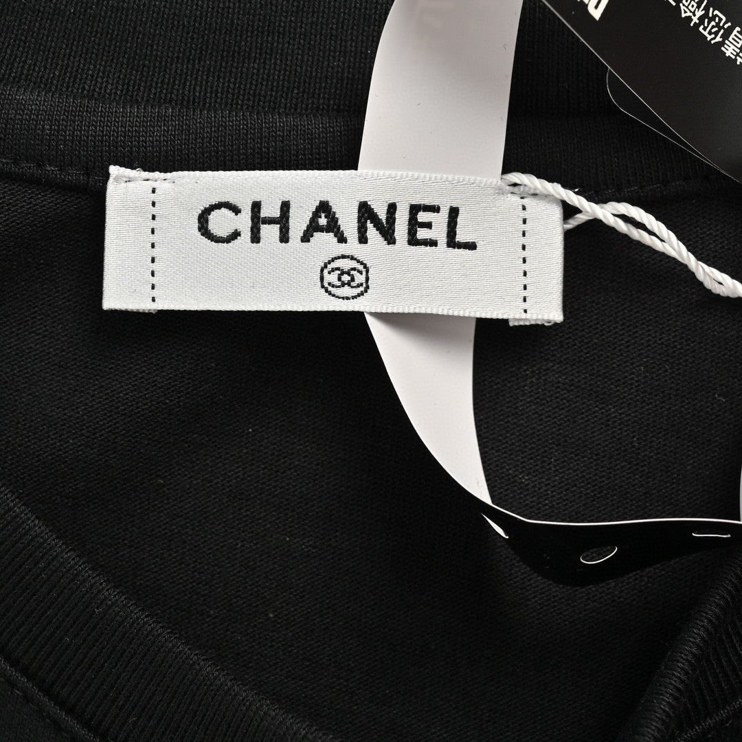 T-shirt Chanel Cloud Logo noir