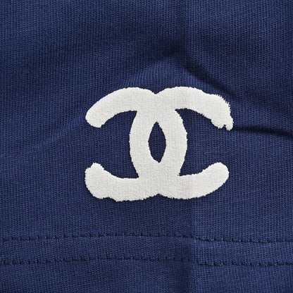 T-shirt à logo Chanel (bleu marine)