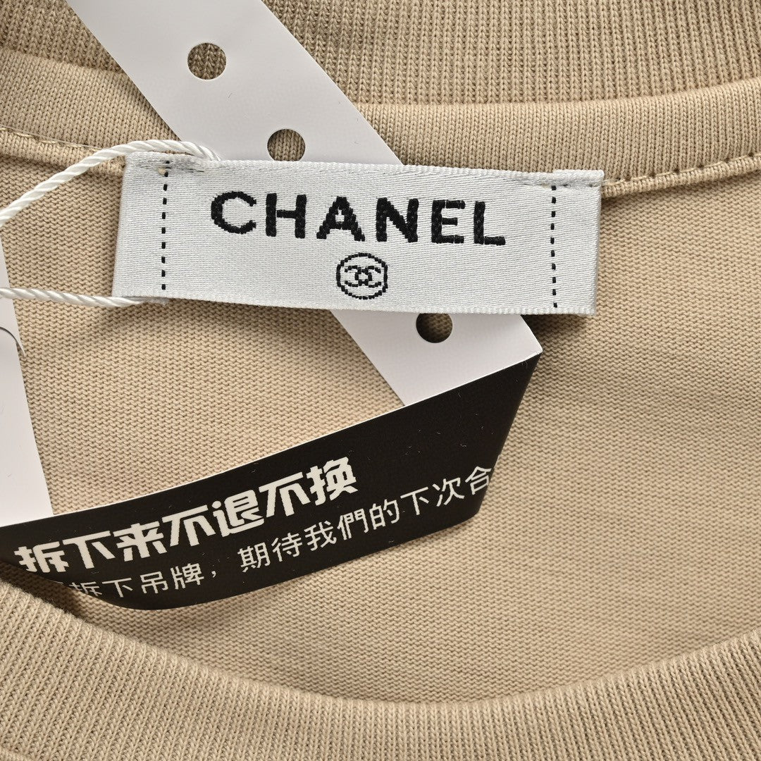 T-shirt Chanel Cloud Logo beige