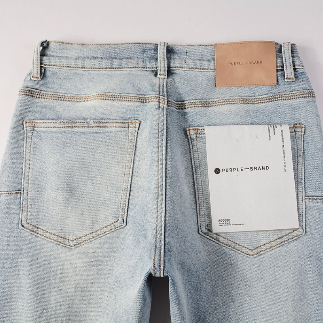 Purple Triple Ripped Jeans