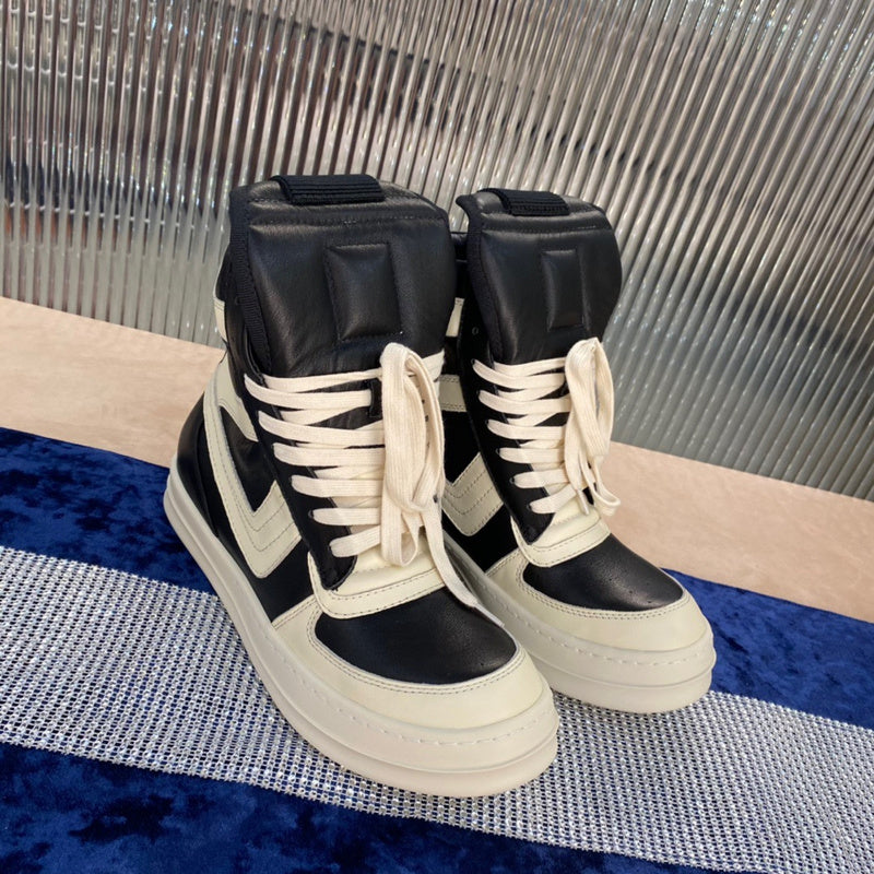 Baskets Rick Owens Geobasket - Noir et blanc