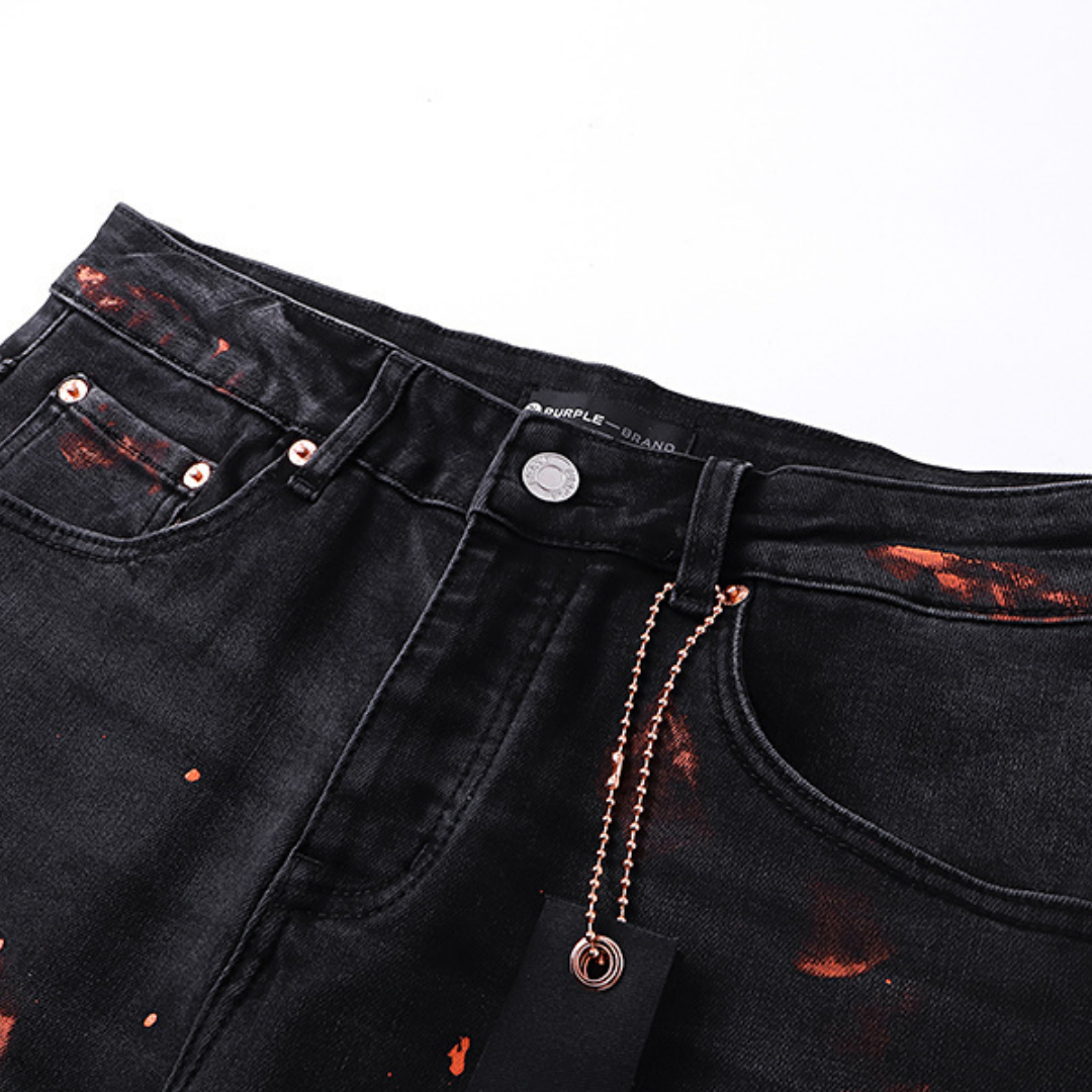 Jean violet délavé