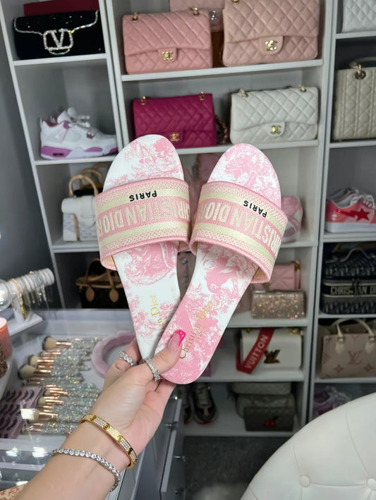 CD sandals light pink
