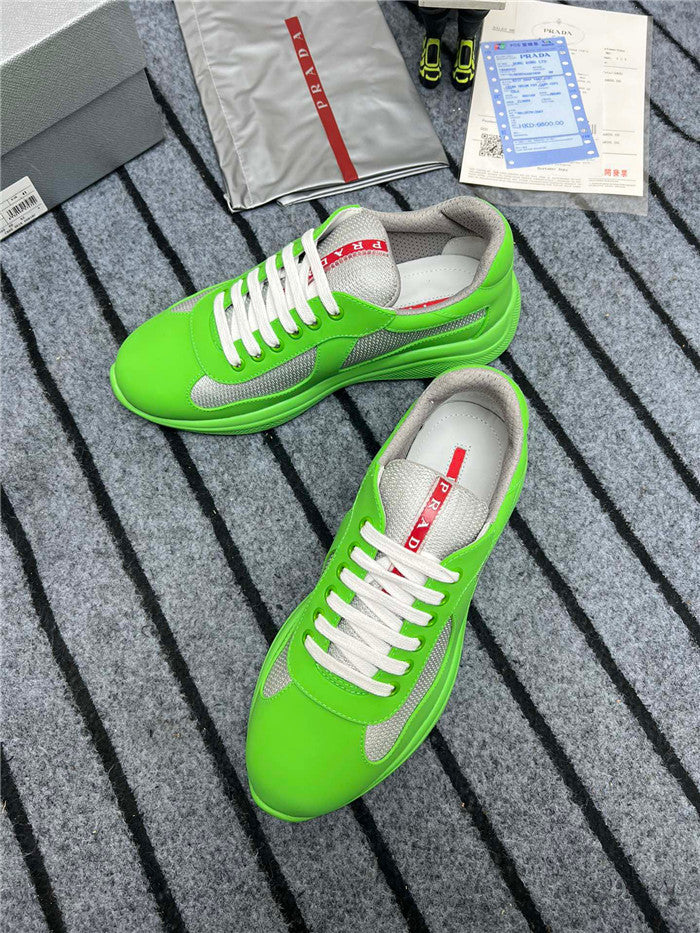 PRADA AMERICA'S CUP CAOUTCHOUC SOUPLE VERT POMME ARGENT