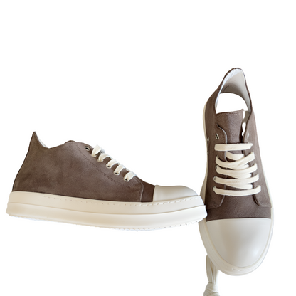 Baskets basses taupe Rick Owens
