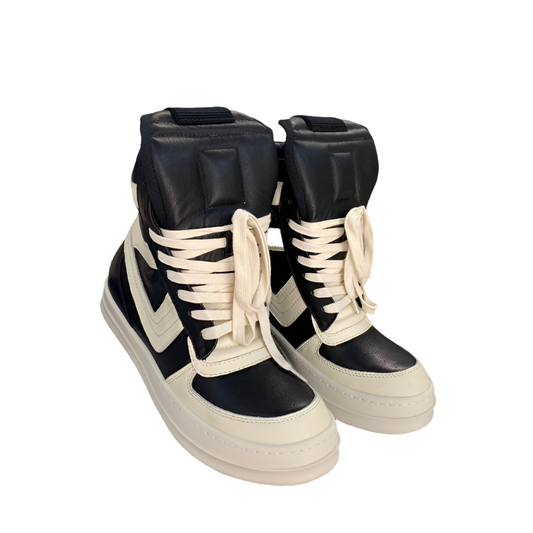 Baskets Rick Owens Geobasket - Noir et blanc