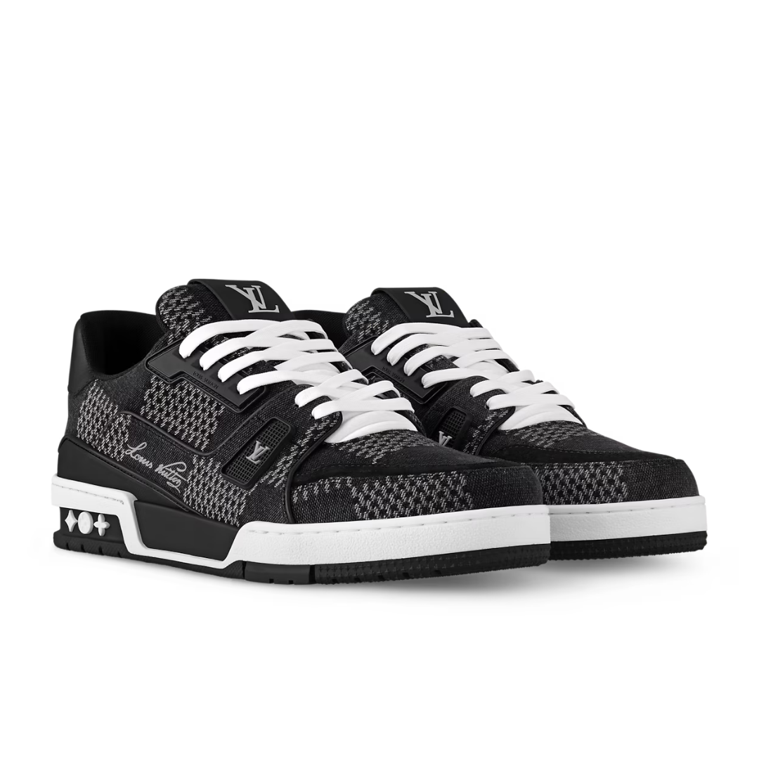 Baskets LV Monogram en Damier noir