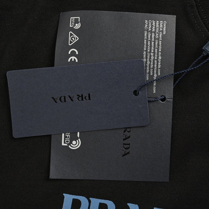 T-shirt noir Prada avec logo