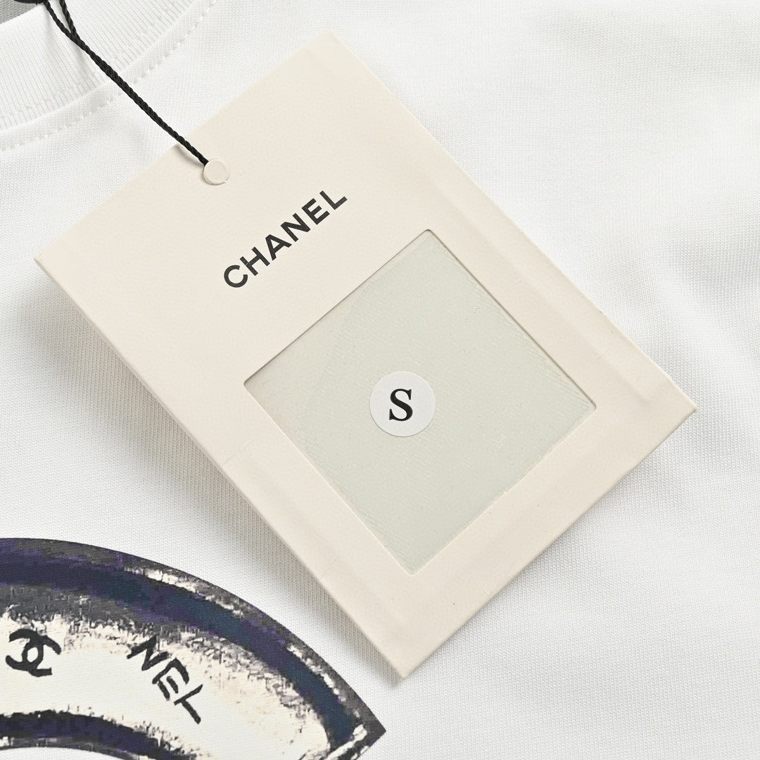 T-shirt à logo Chanel (blanc)