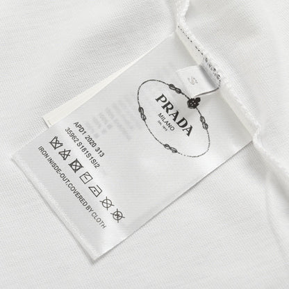 T-shirt Prada Triangle Spray Paint Logo (Blanc)