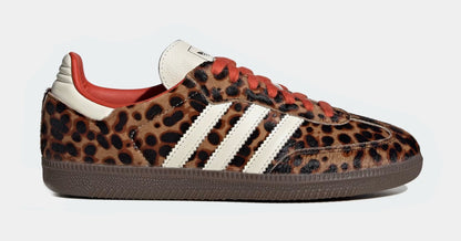 Samba OG Cheetah Pack Preloved Red Womens Lifestyle Shoes (Core Black/Preloved Red/Cream White)
