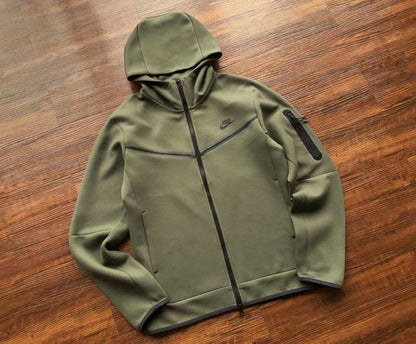 SWEAT À CAPUCHE NIKE TECH FLEECE x VERT ARME