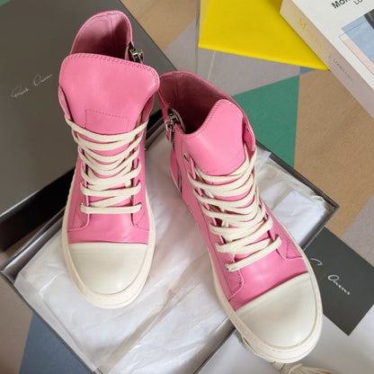 Baskets montantes rose fuchsia Rick Owens