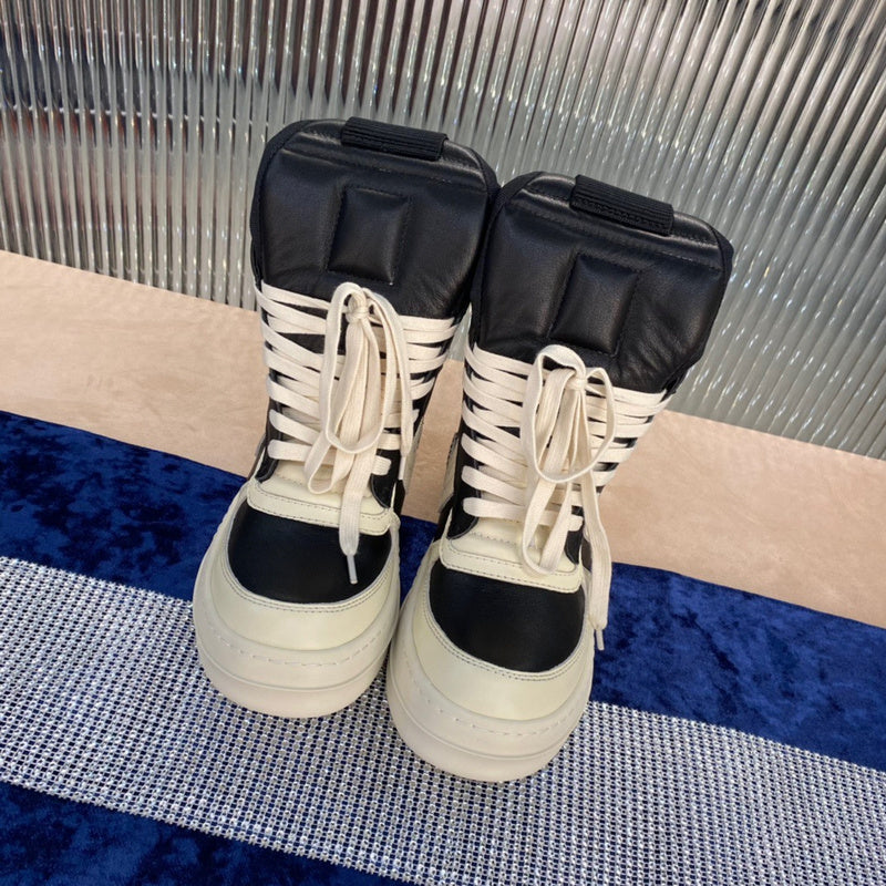 Baskets Rick Owens Geobasket - Noir et blanc