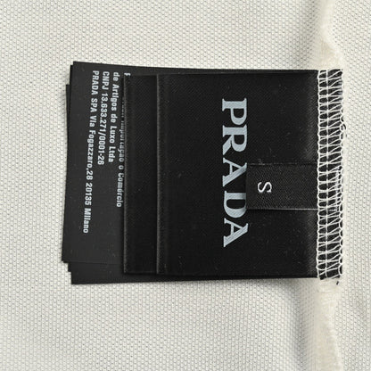 Polo blanc classique Prada