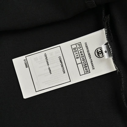 T-shirt Chanel à logo classique noir