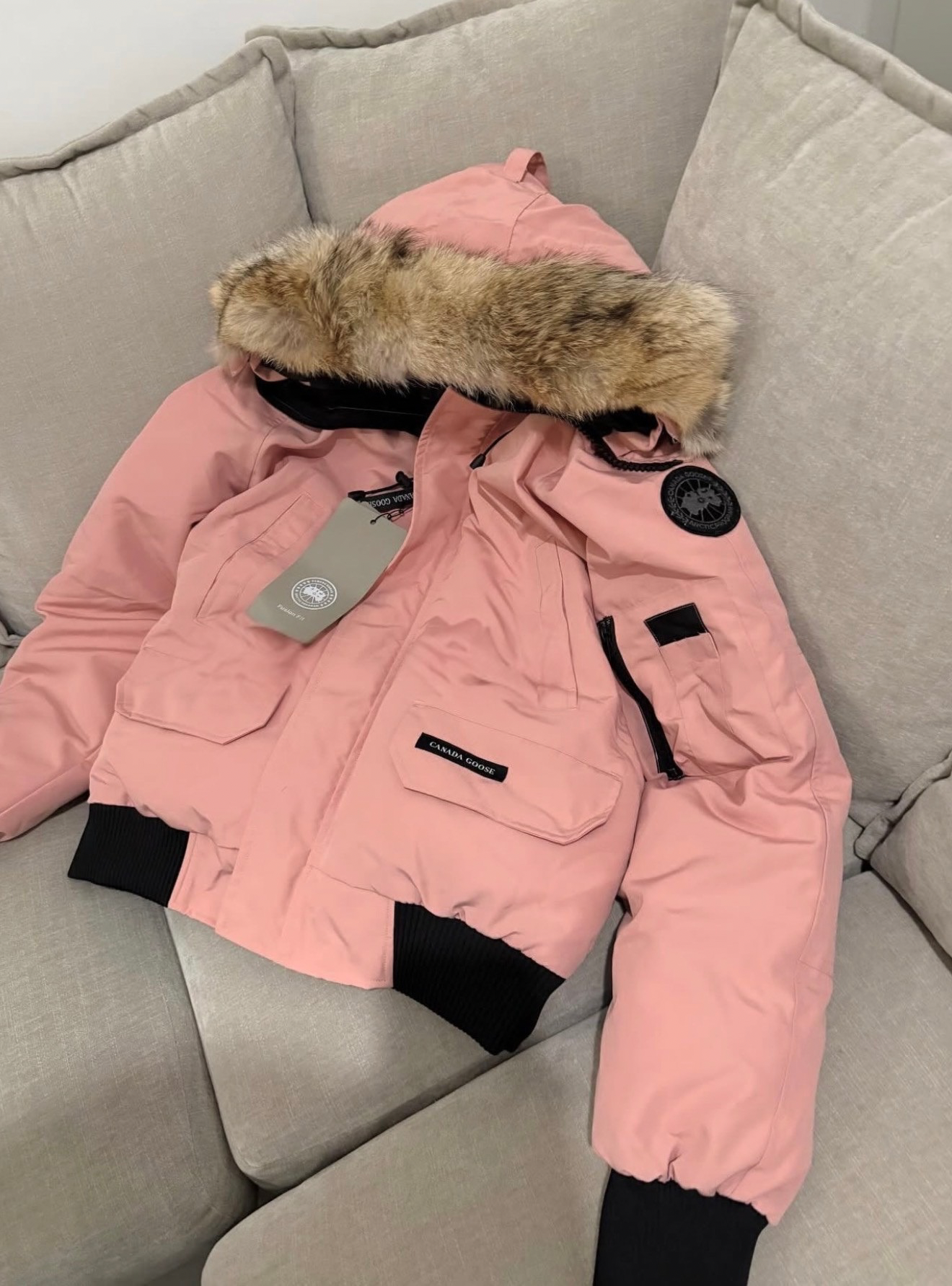 MANTEAU ROSE CANADA GOOSE