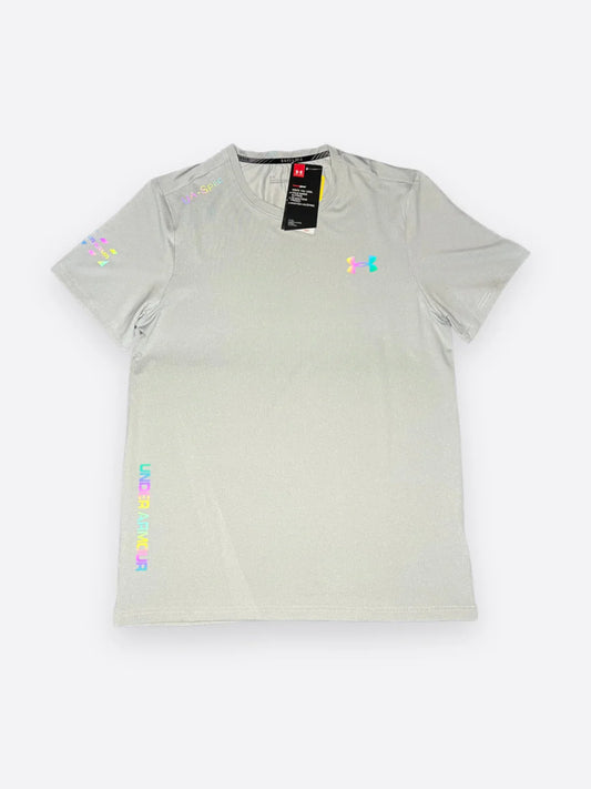 UNDER ARMOUR FLUORESCENT T-SHIRT GREY