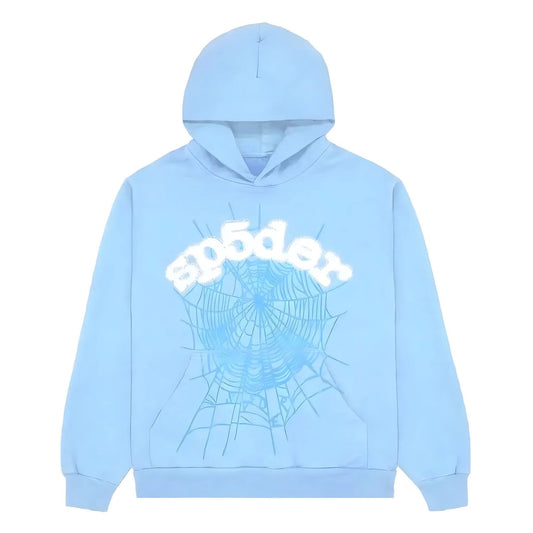 "Sp5der-Hoodie" Babyblue