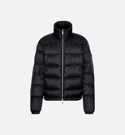 "D" Oblique Puffer Black