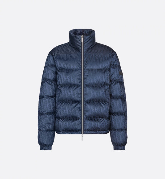 "D" Oblique Puffer Blue