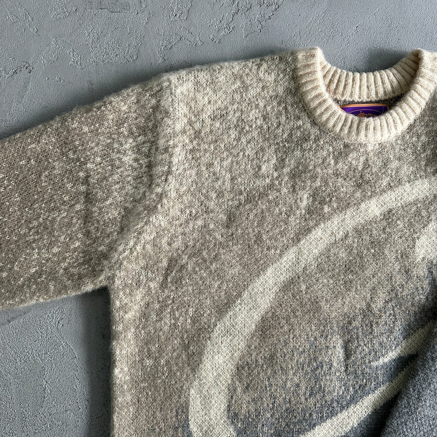 "CRTZ" Mohair Beige/Grey